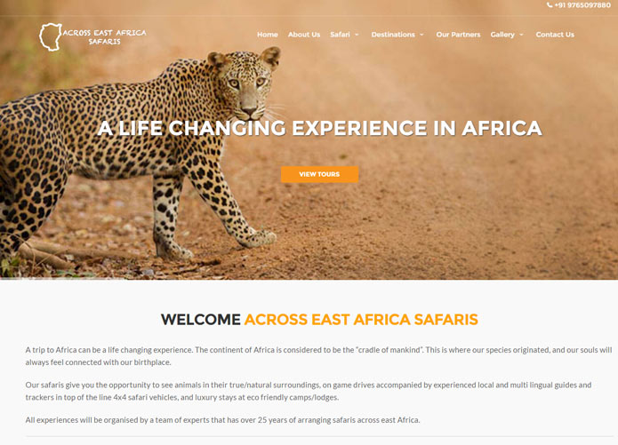 Across East Africa Safaries project work